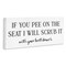 Stupell Industries Pee On The Seat Humor Canvas, design by Lettered and Lined